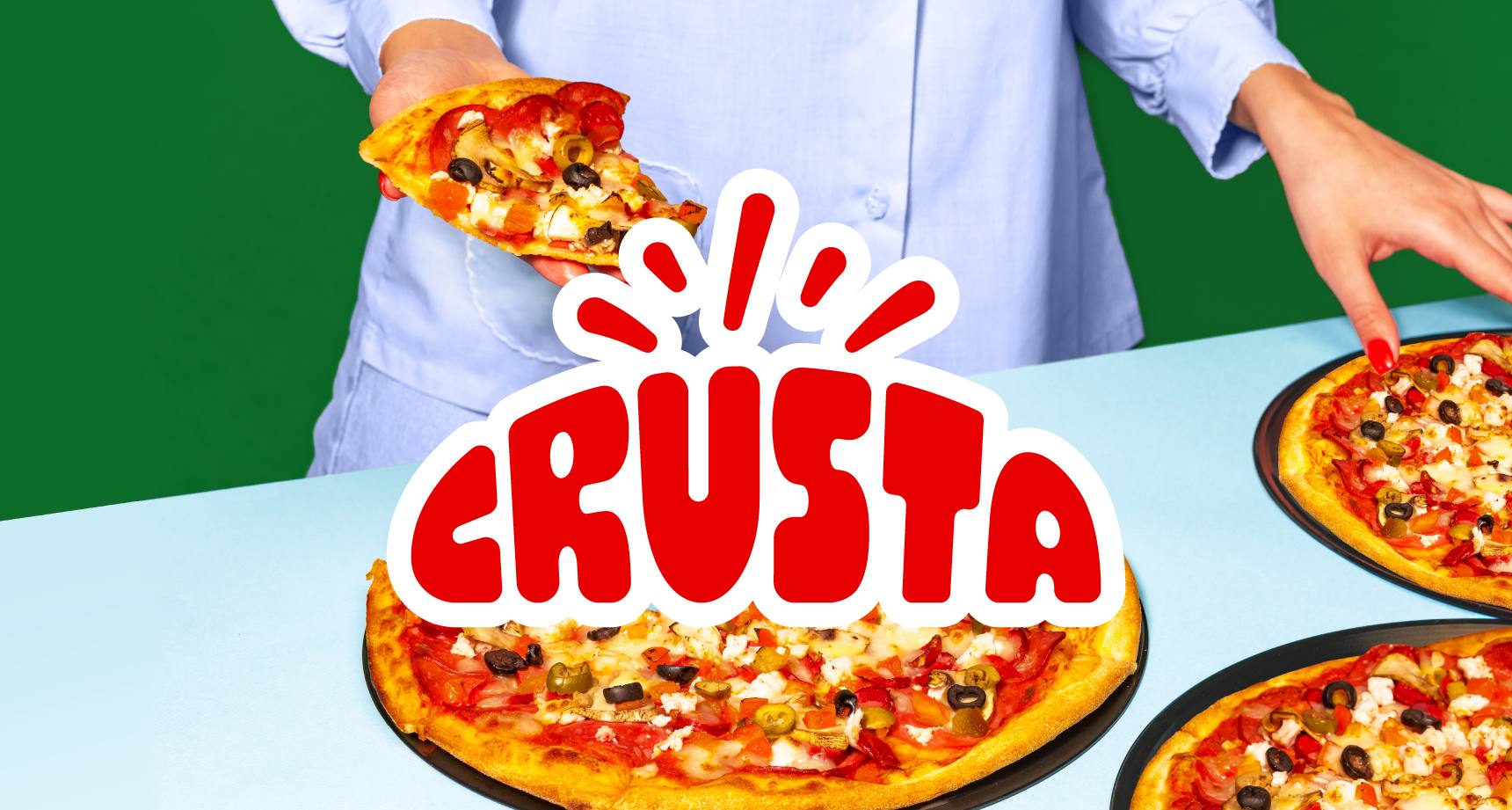 Crusta Food and Beverage Brand Identity Logo