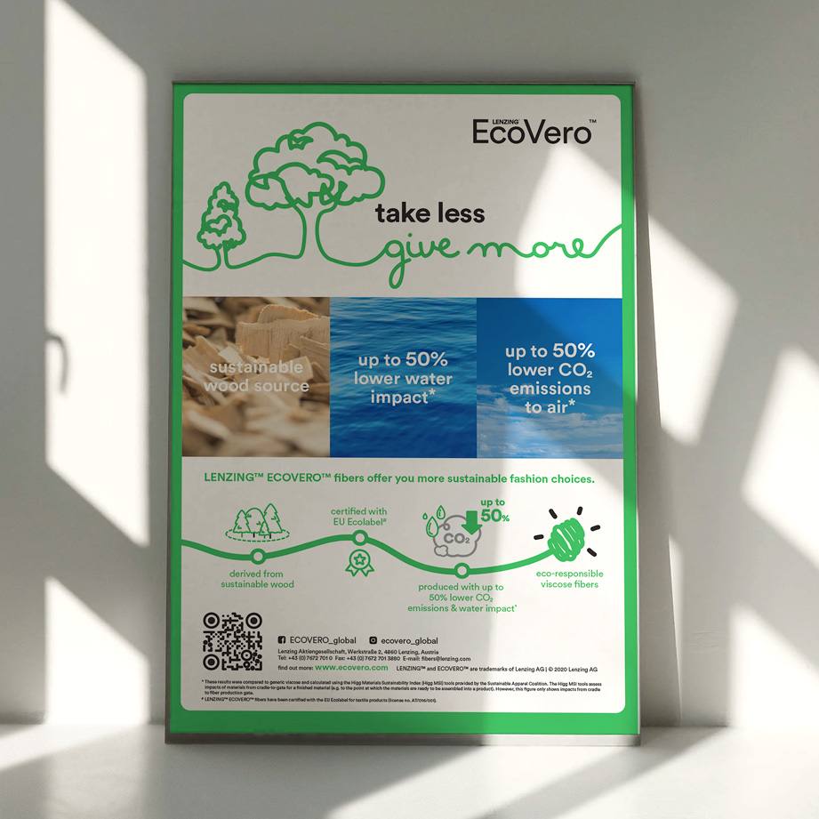 Lenzing™ Ecovero™ Brand Refresh Sustainable Fashion Choice Lenzing™ Ecovero™ Brand Refresh Sustainable Fashion Choice