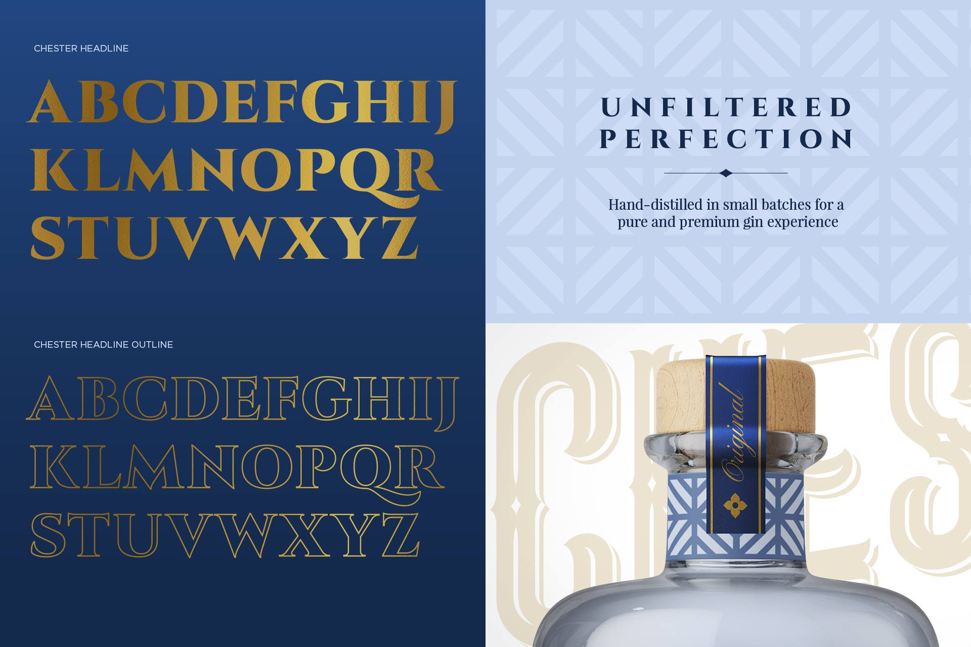 The Chester Gin Bottle Featuring the East Gate Clock