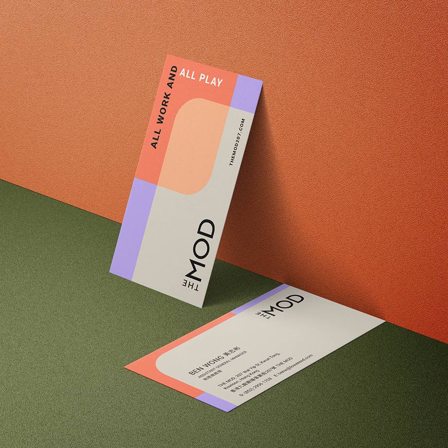 The Mod Brand Materials Including Name Card Design